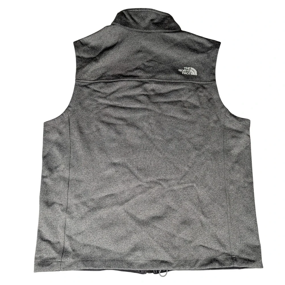 The North Face Mens Apex Bionic WindWall Vest Grey Heather Softshell Full Zip L